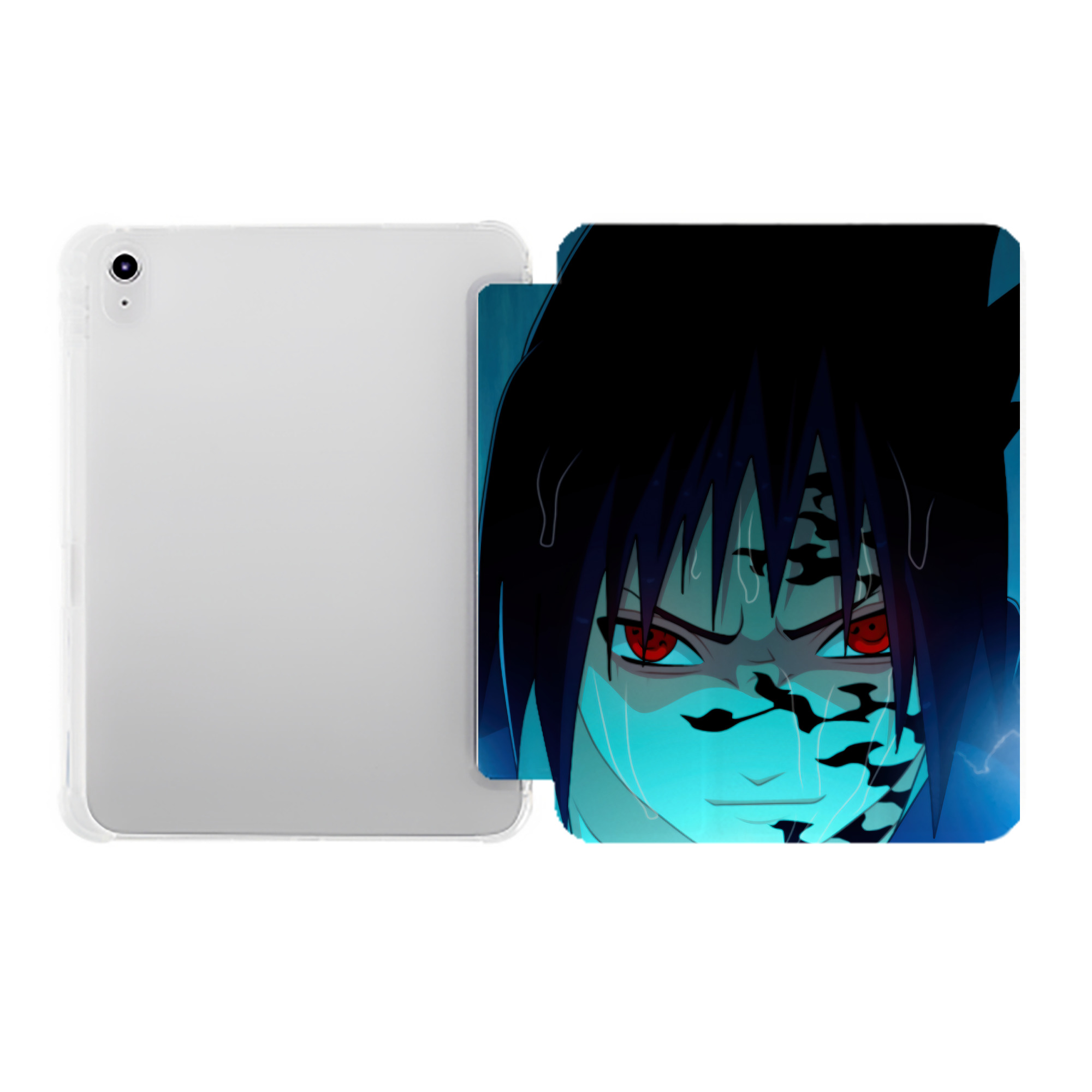 （画像用） NARUTO -ナルト- NARUTO -ナルト- 疾風伝 IPad ケース ペン収納付き 三つ折りスタンド PUレザー×シリコン 対応機種9.5/10.5/10.9インチ